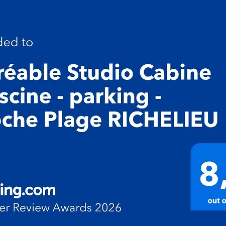 Agreable - Clim-piscine-parking - Proche Richelieu Apartman *